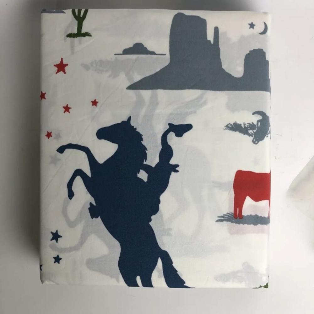 Pottery Barn Kids Twin Cowboy western Sheet set - Picture 2 of 8